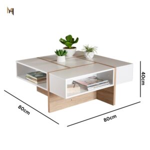 ترابيزة ركنه ابيض*بيج - الصورة 2