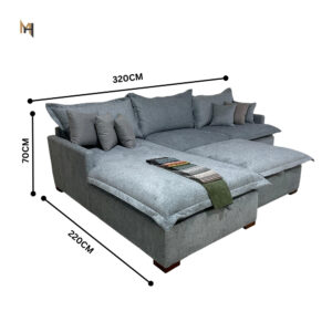ركنة سرير سحارة بشازلونج بف 80×80 - الصورة 2